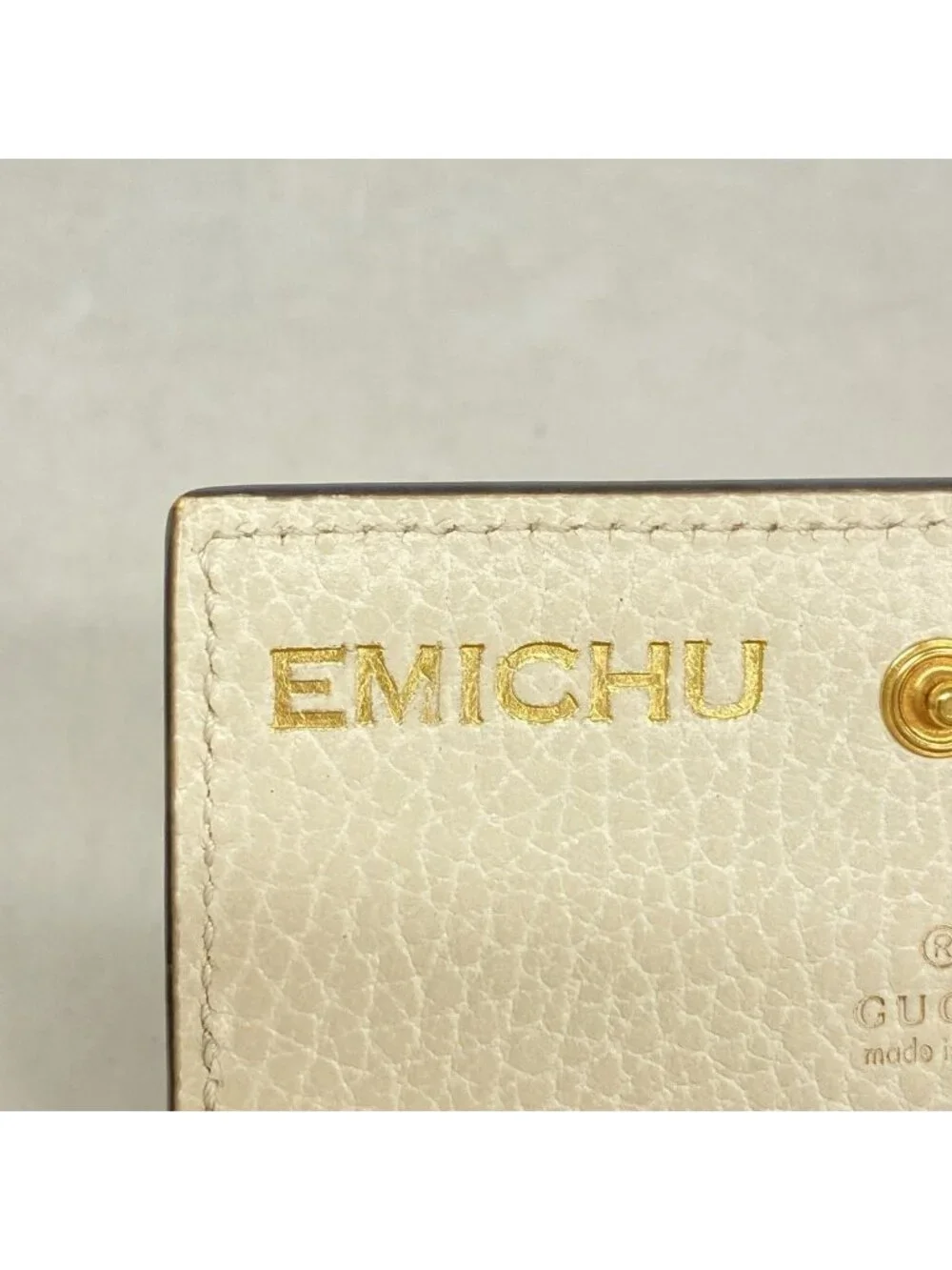 ★SOLD★ Gucci Wallet GG Marmont Supreme Leather Brown Ivory Gold - Picture 5 of 8